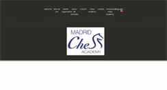 Desktop Screenshot of madridchessacademy.com